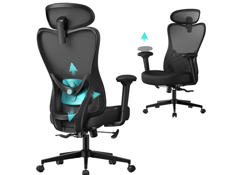 SONGMICS OBN066BH01 silla de oficina ergonómica
