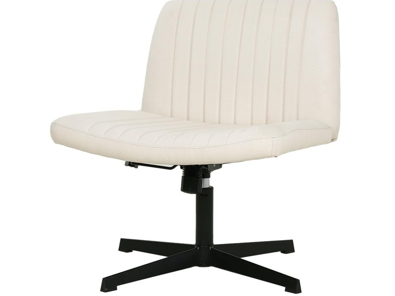 BestOffice silla de escritorio sin ruedas con patas cruzadas